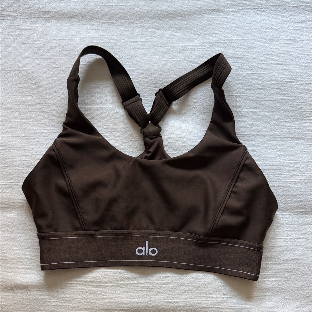 Alo Brown Soorts Bra | Size M